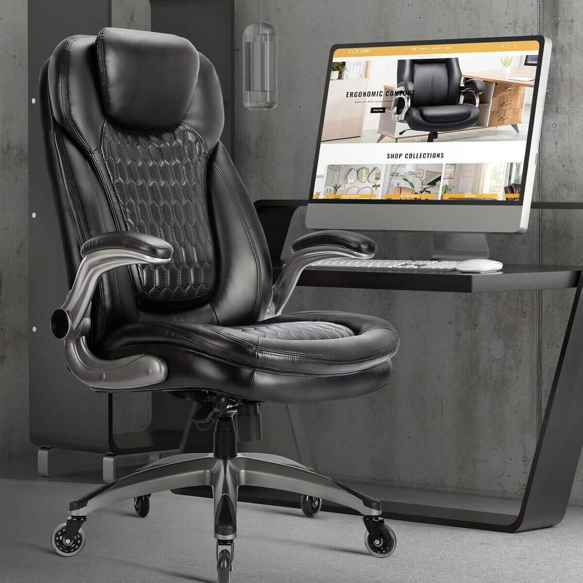COLAMY Executive Office Chair-Black