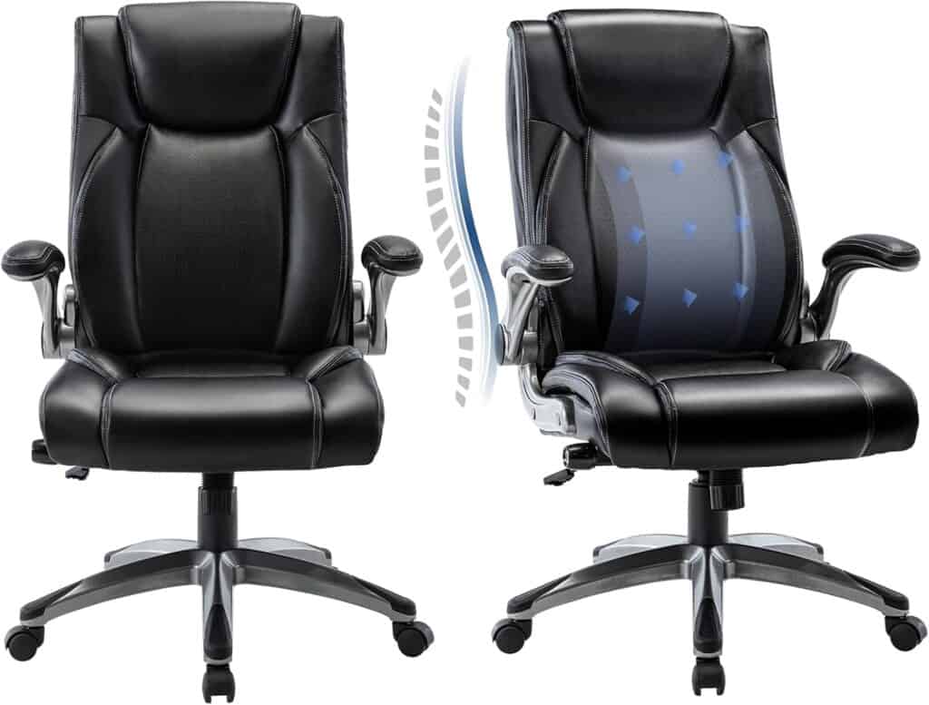 COLAMY Executive Office Ergonomic Chair-Black