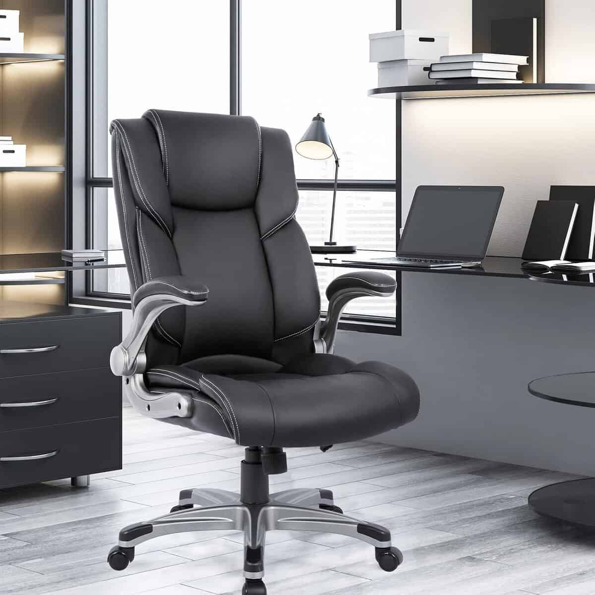 COLAMY High Back Executive Office Chair Black