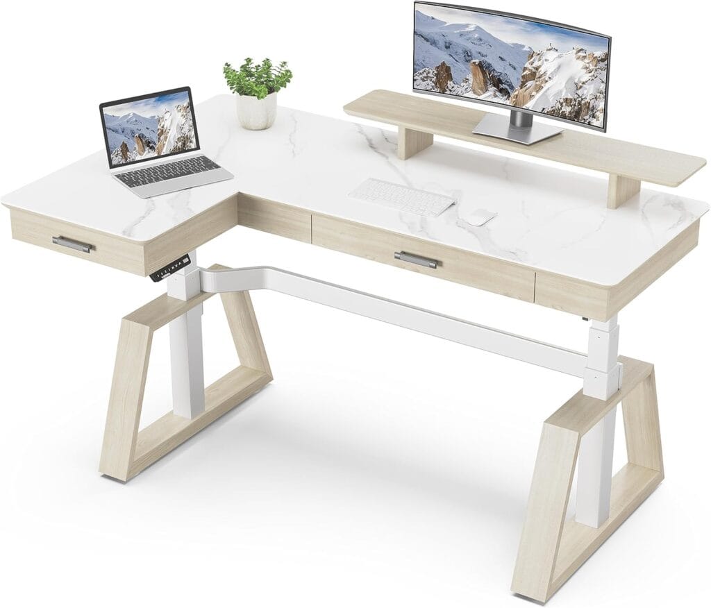 EUREKA ERGONOMIC 63" Electric Standing Desk-White