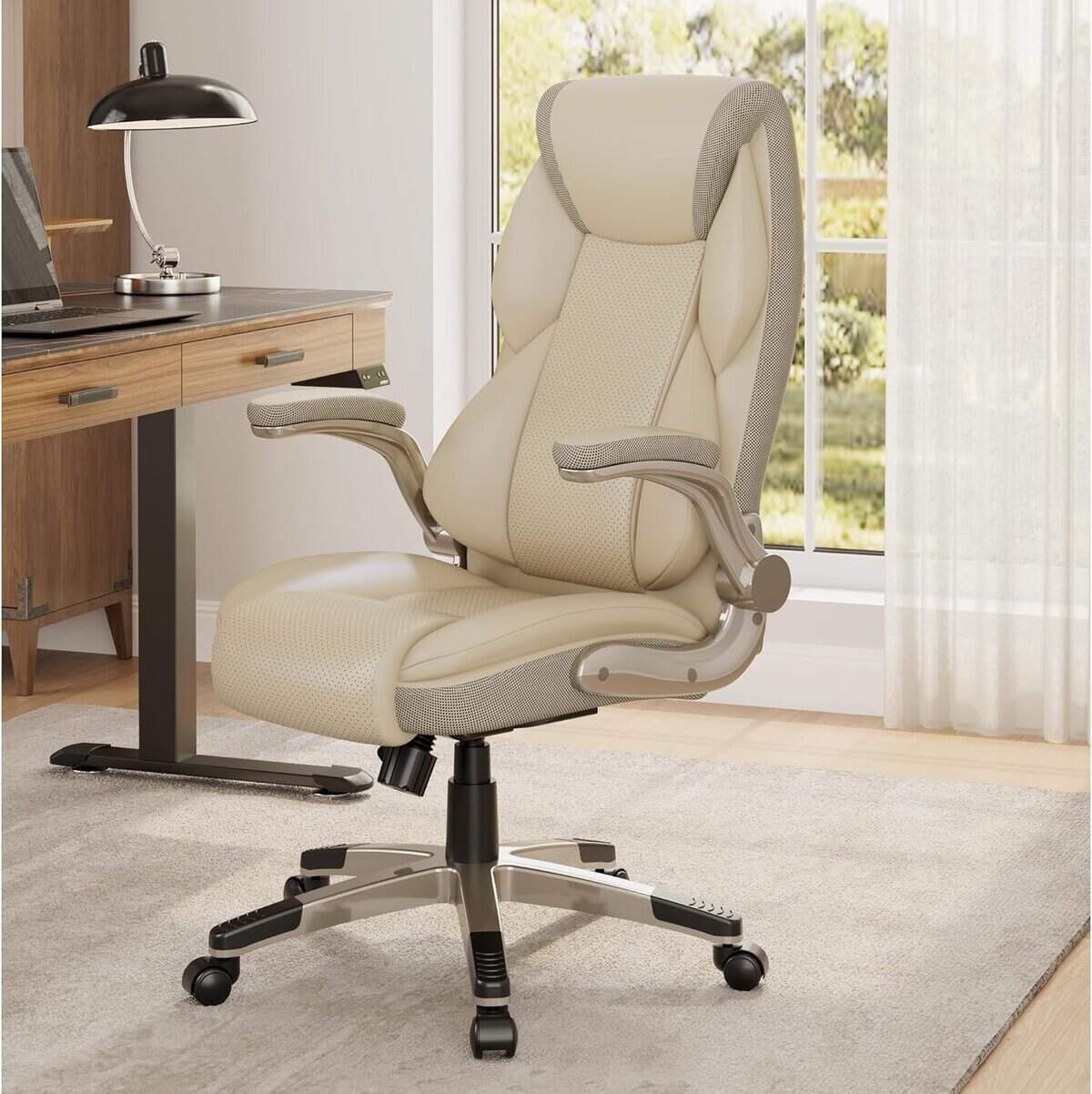 EUREKA ERGONOMIC Beige Executive Office Chair