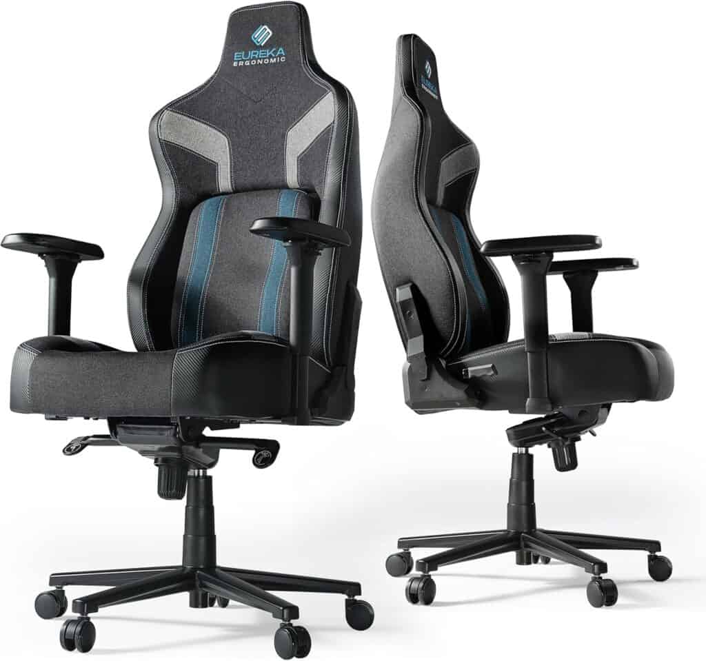 EUREKA ERGONOMIC Python II Gaming Chair-Blue