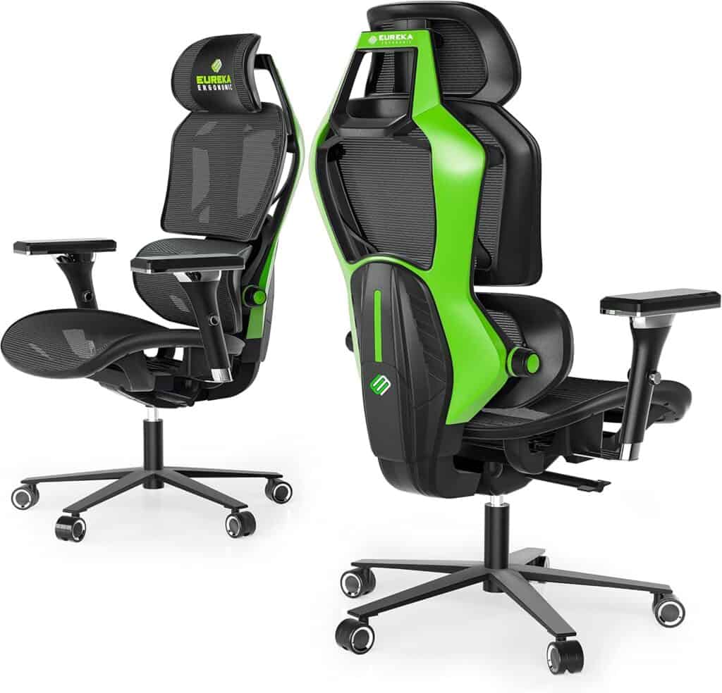 EUREKA ERGONOMIC Typhon Gaming Chair-Green