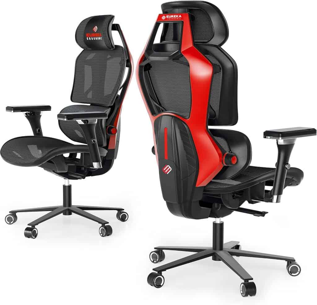 EUREKA ERGONOMIC Typhon Gaming Chair-Red