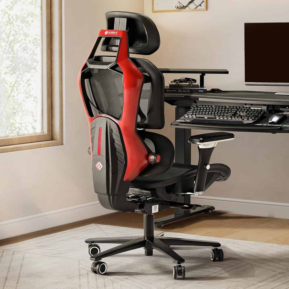 EUREKA ERGONOMIC Typhon Gaming Chair-Red