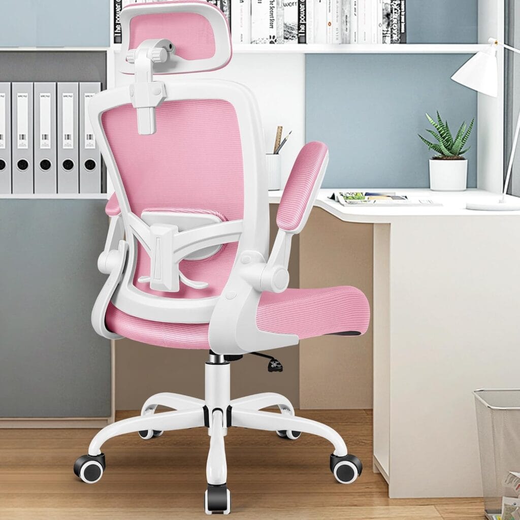 FelixKing Ergonomic Office Chair Headrest- Pink