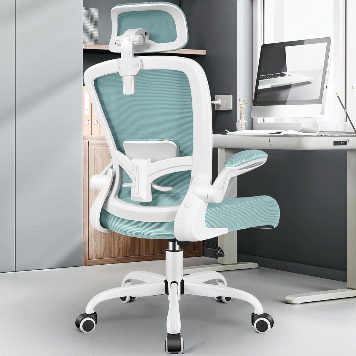 FelixKing Ergonomic Office Chair Light Blue