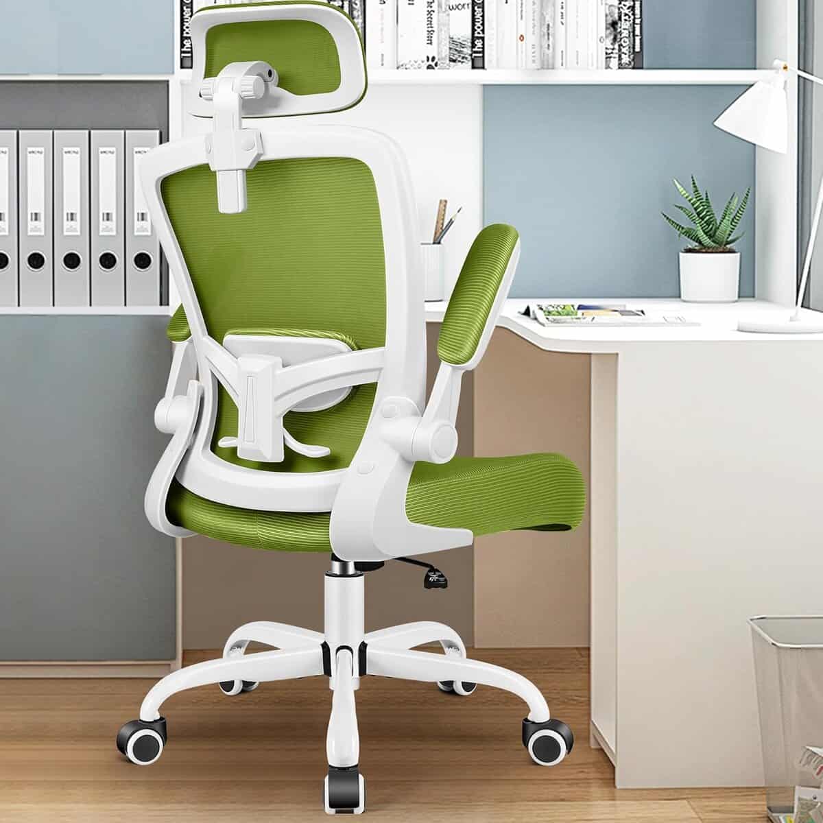 FelixKing Ergonomic Office Chair with Headrest-Avocado Green