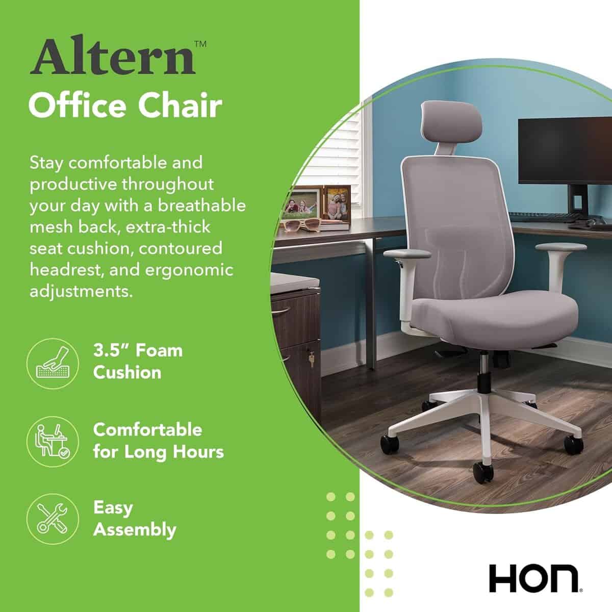 HON Altern Ergonomic Office Chair-Peacock