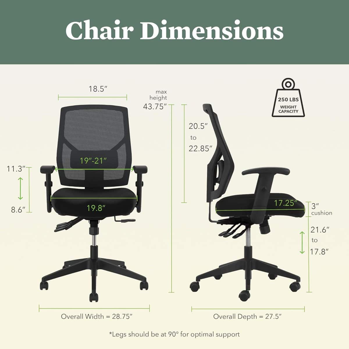 HON Crio High Back Office Chair-Black