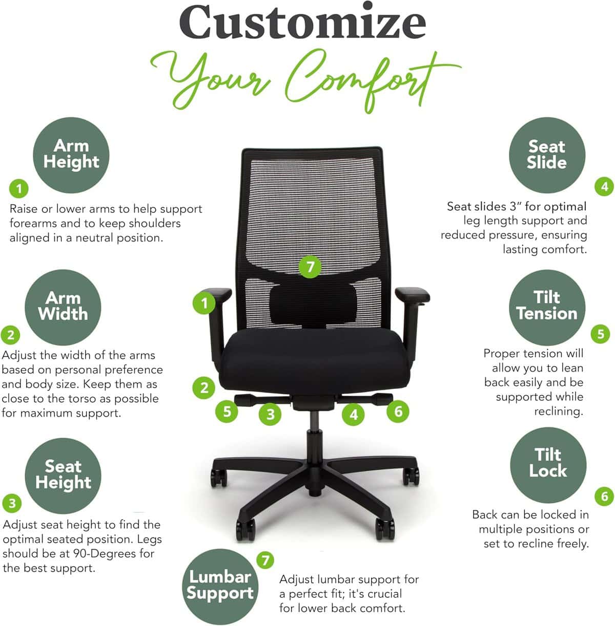 HON Ignition 2.0 Ergonomic Office Chair – Fog 