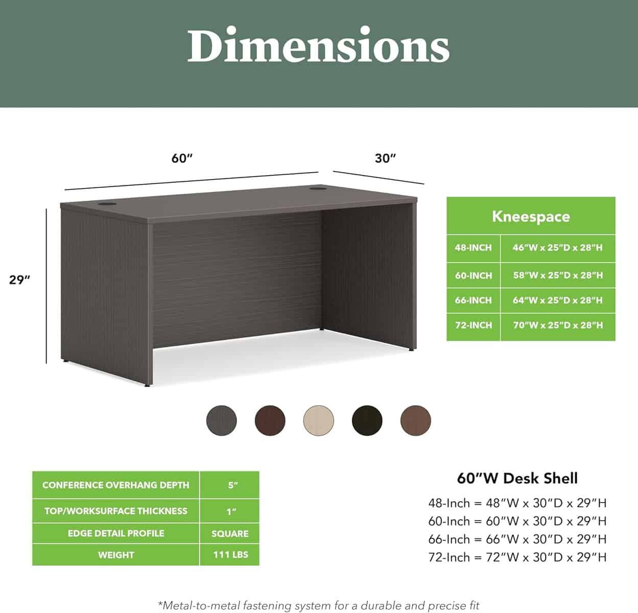 HON MOD Executive Desk