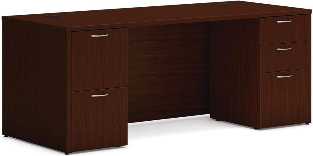HON MOD Executive Office Desk-Mahogany