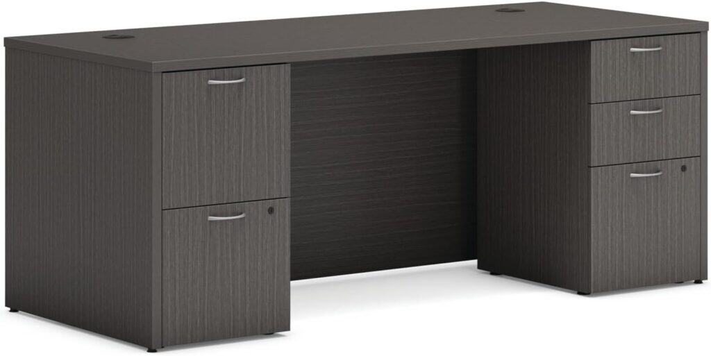 HON MOD Executive Office Desk-Slate Teak