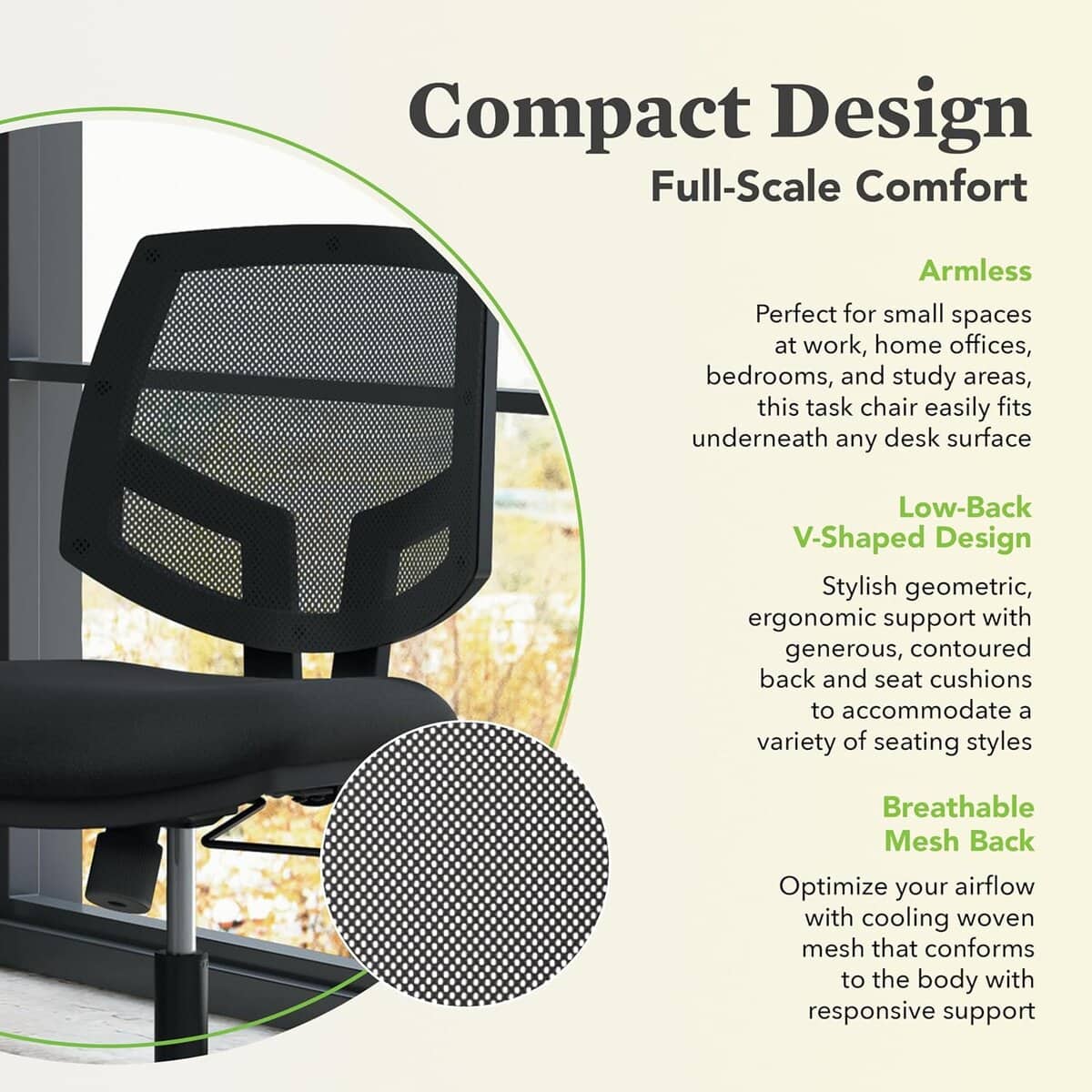 HON Volt Fabric Office Chair with Mesh Back