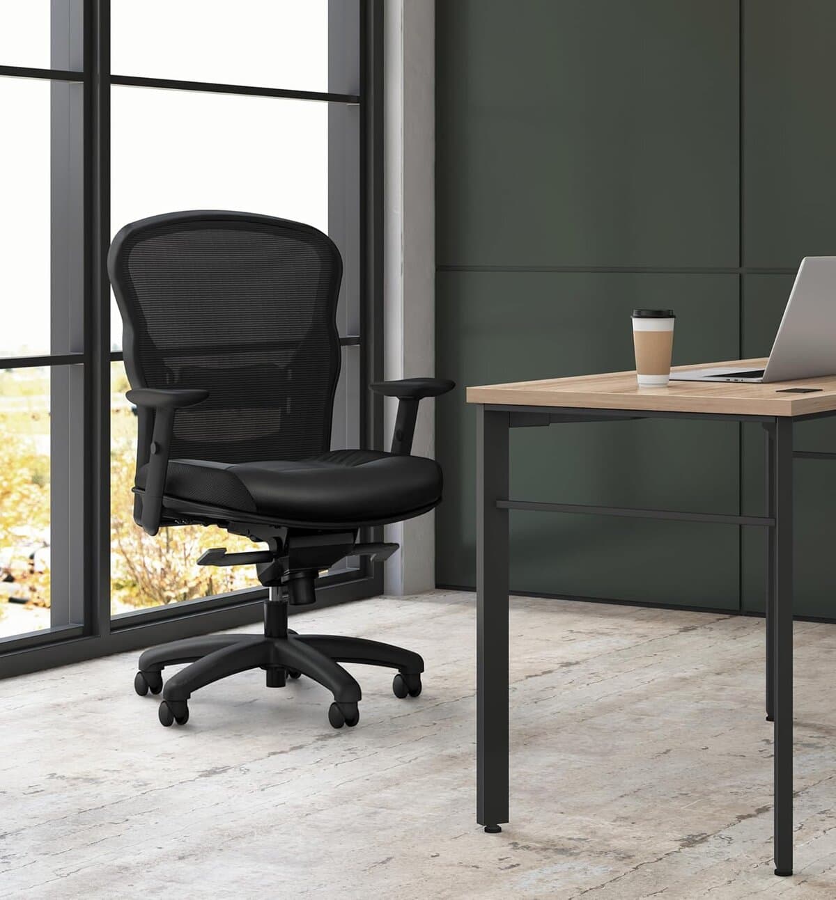 HON Wave High Back Leather Ergonomic Office Chair