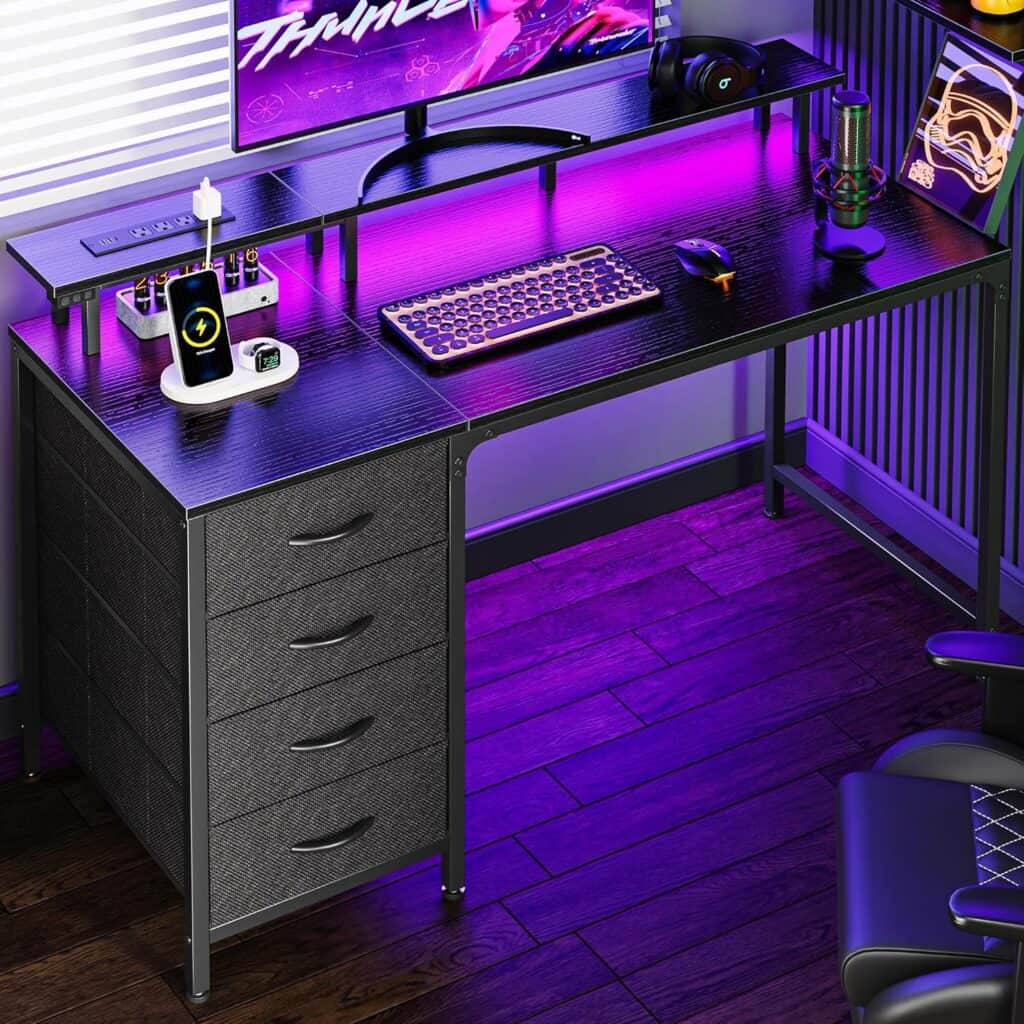 Huuger 47-Inch Computer Desk-Black
