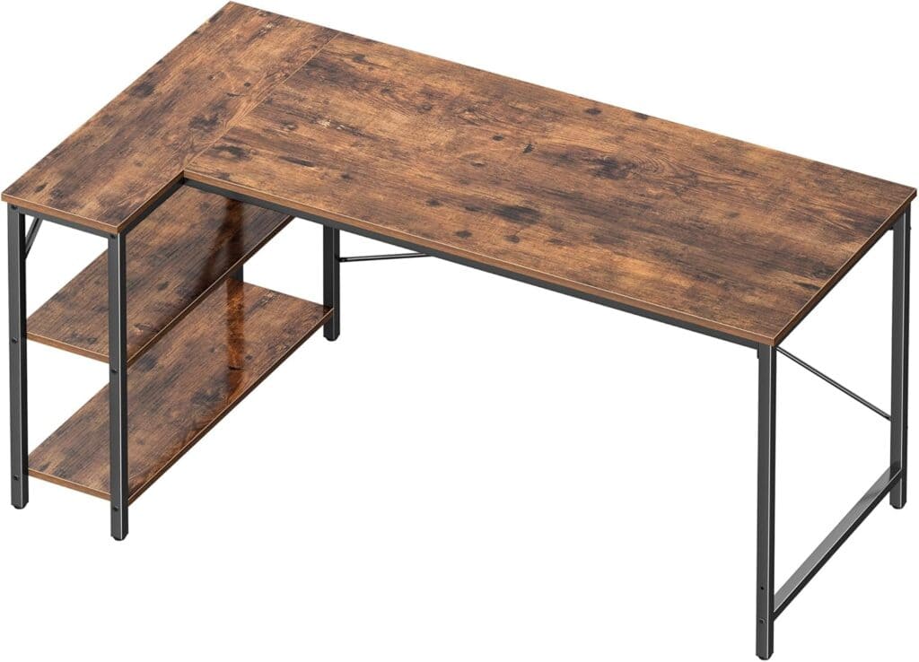Huuger 55-Inch L Shaped Computer Desk