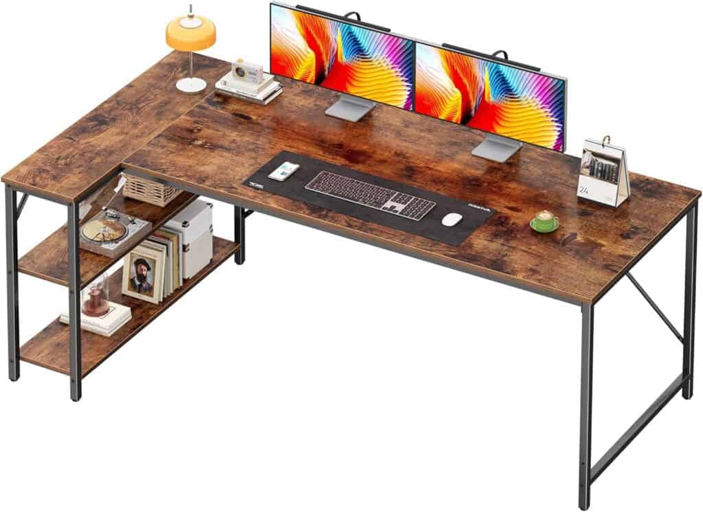 Huuger 63-Inch L Shaped Computer Desk