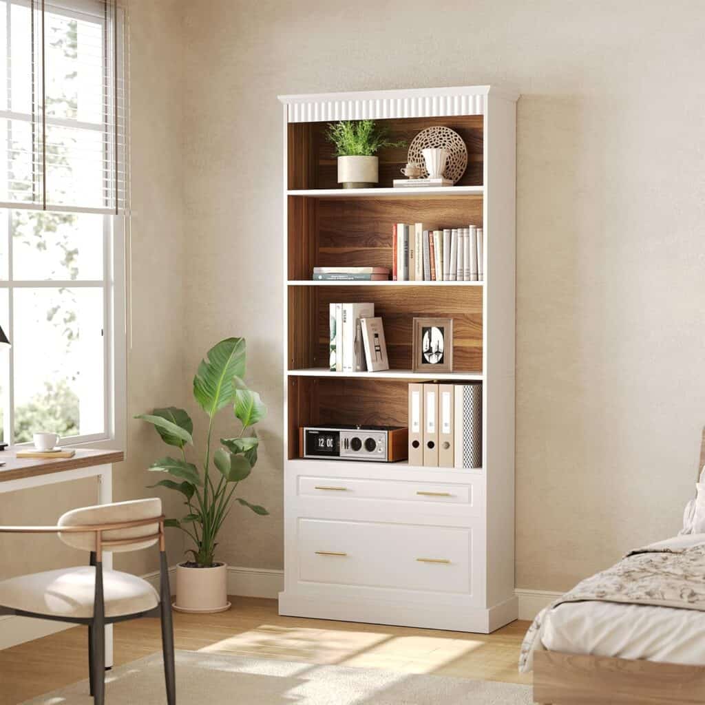 LITTLE TREE 72" Tall Black Bookcase