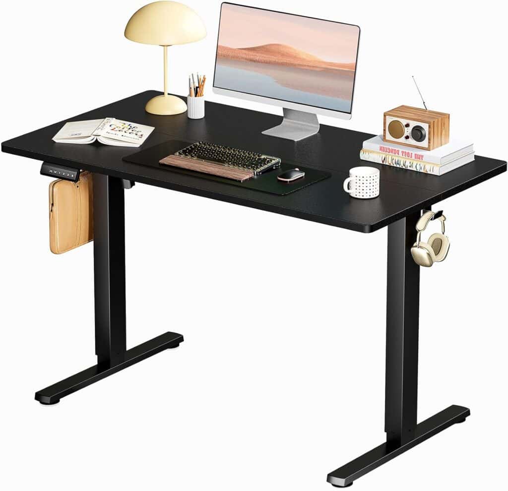 SMUG 40x24 Inch Electric Standing Desk-Black