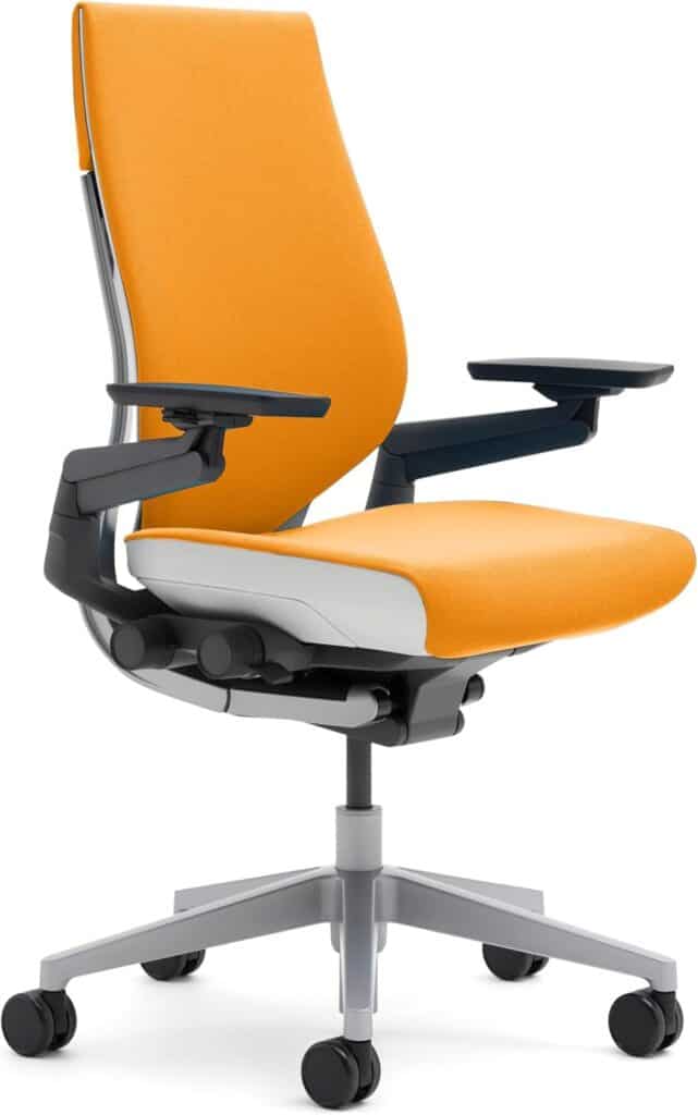 Steelcase Gesture Office Chair in Tangerine Fabric