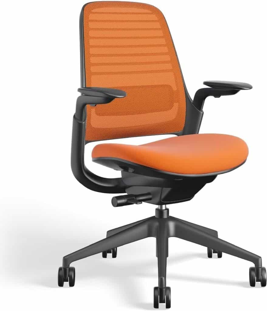 Steelcase Series 1 Ergonomic Office Chair-Tangerine