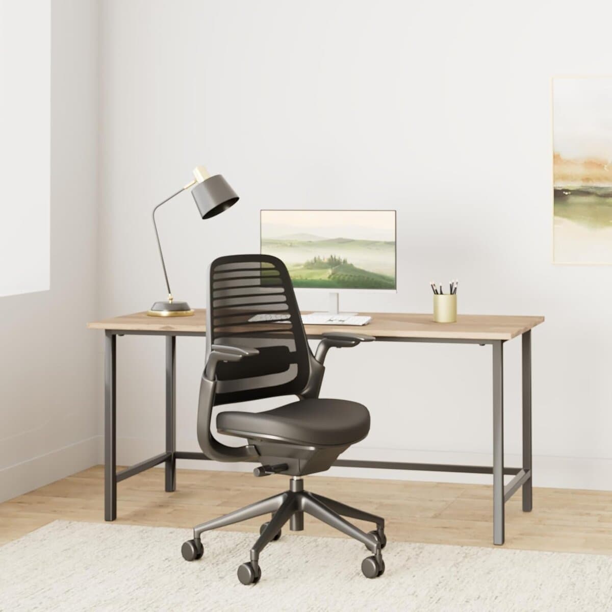 Steelcase Series 1 Ergonomic Office Chair-Licorice