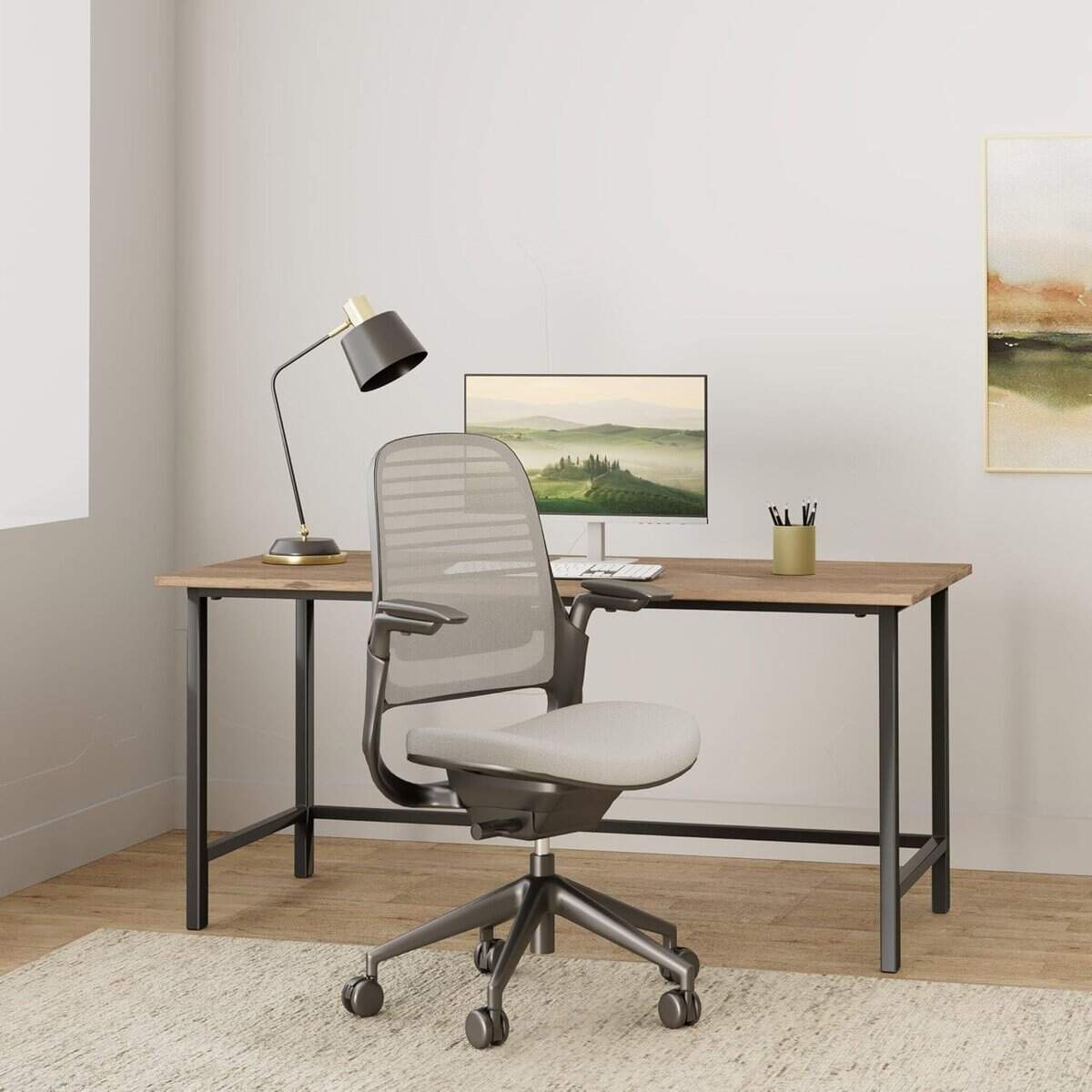 Steelcase Series 1 Ergonomic Office Chair-Nickel