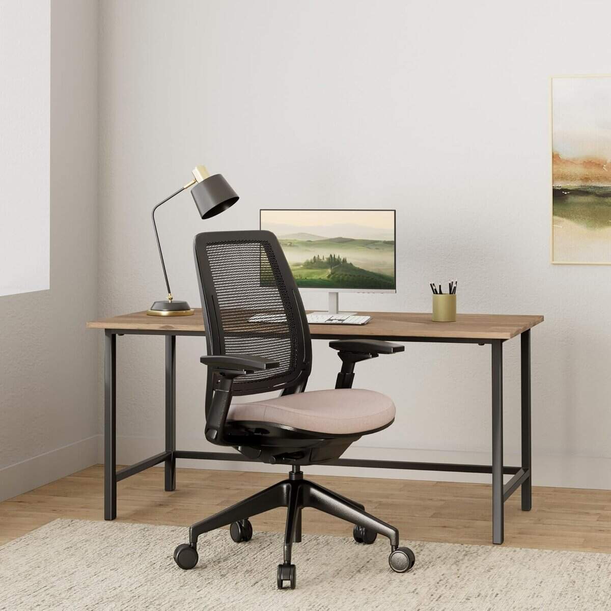 Steelcase Series 2 Ergonomic Office Chair-Pink Lemonade