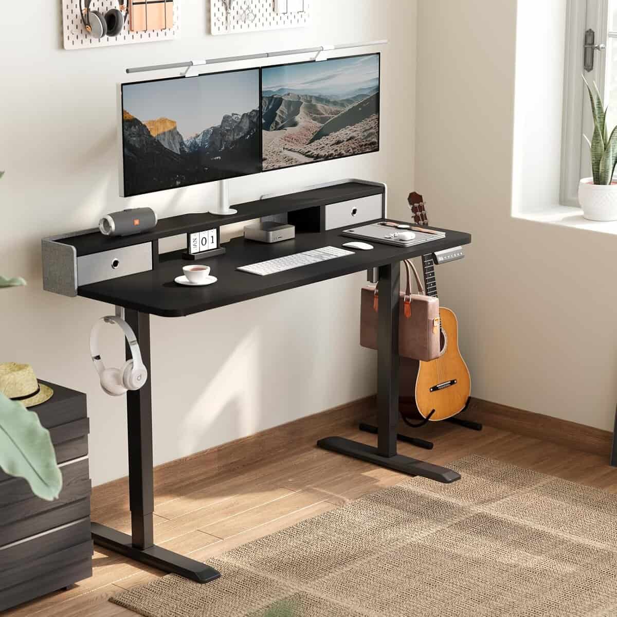 TRALT Electric Standing Desk 48 Inch-Black