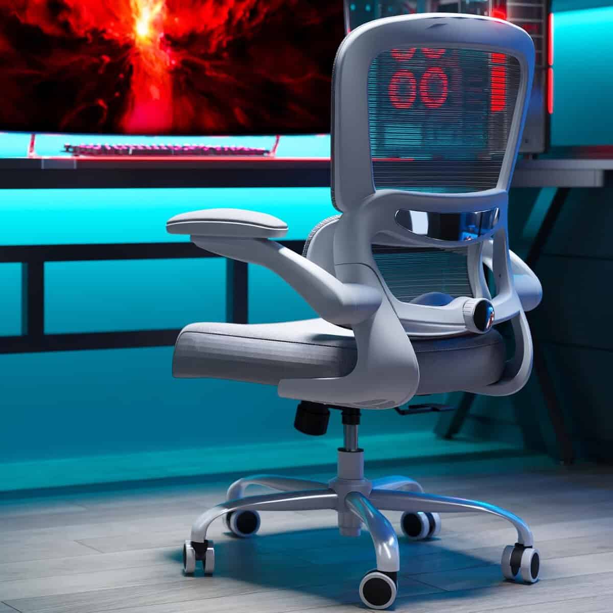 TRALT Ergonomic Desk Office Chair-Grey
