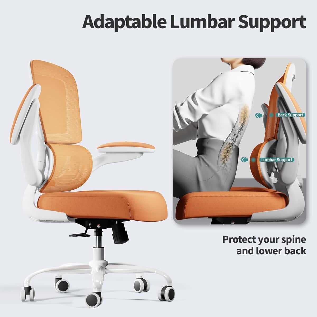 TRALT Ergonomic Office Chair-Orange