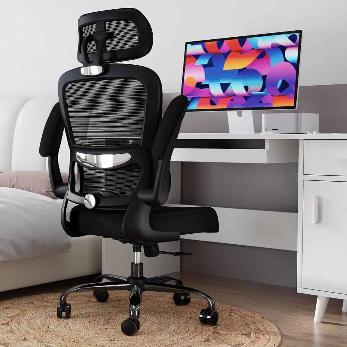 TRALT Office Chair Ergonomic Desk Chair-Black