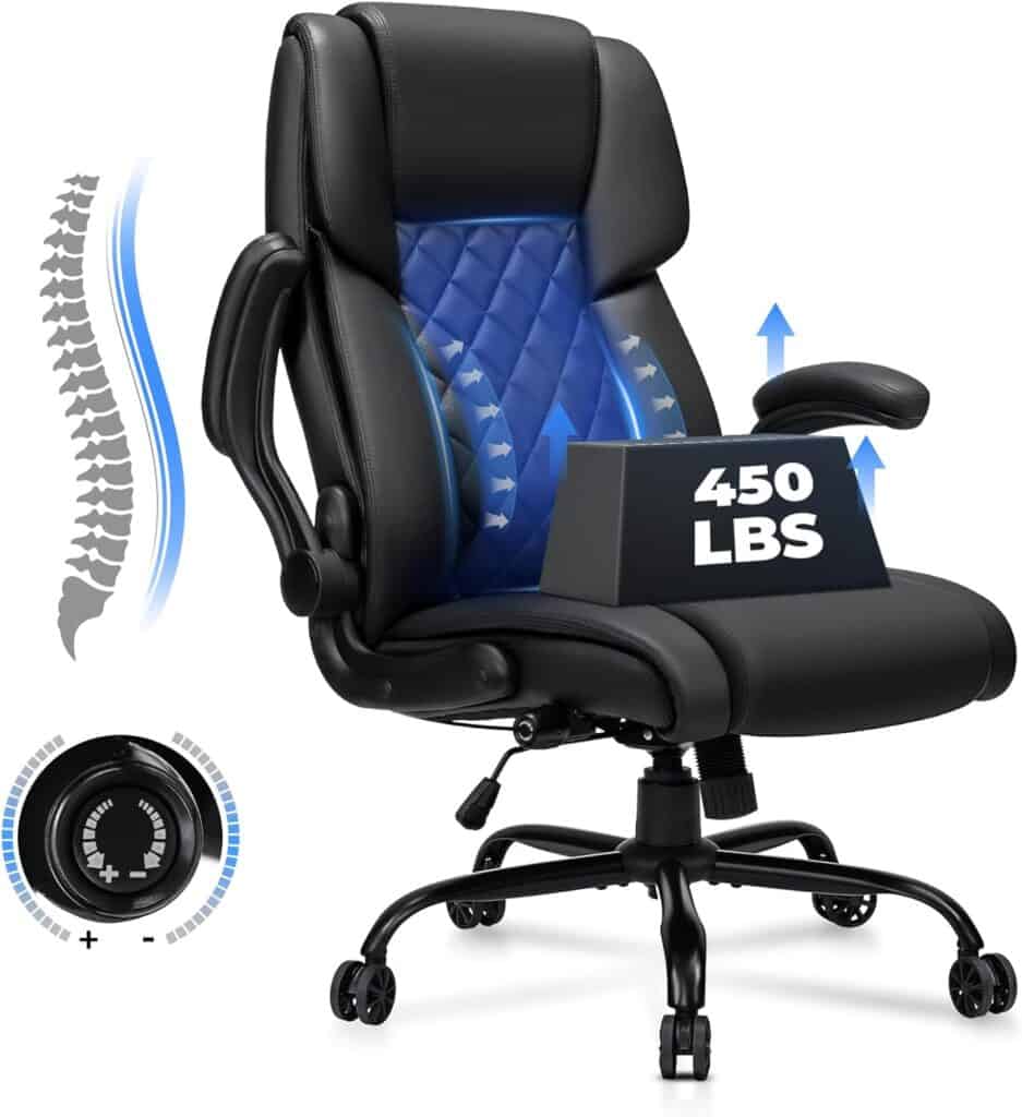 Big and Tall Office Chair 450lbs-Black