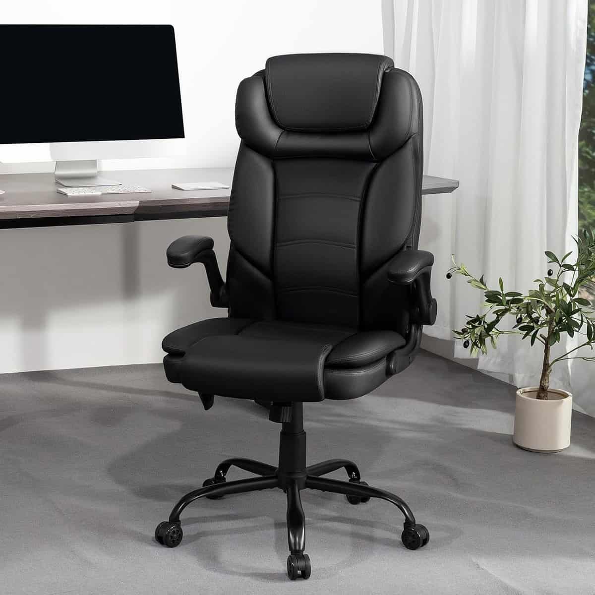 Executive Office Chair Big and Tall 450lbs-Black