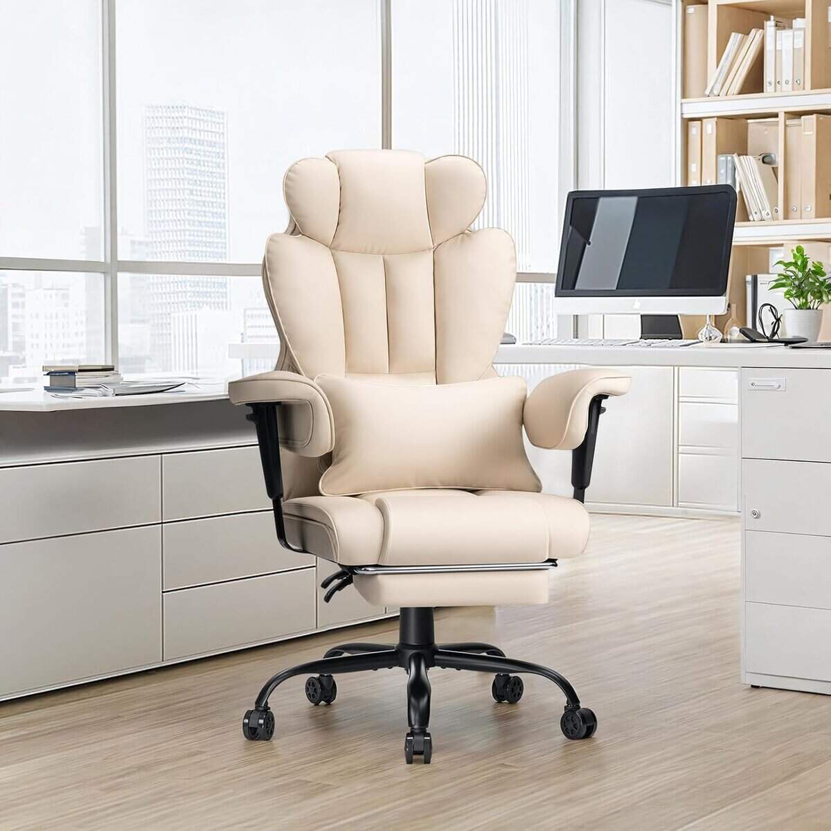 Executive Office Chair Big and Tall-Beige