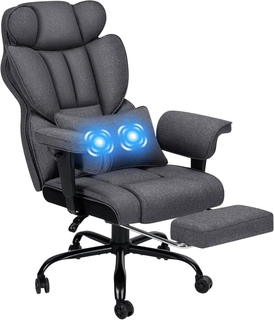 Executive Office Chair Big and Tall-Dark Gray