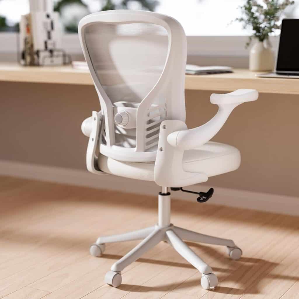 GYI Computer Desk Chair-All White