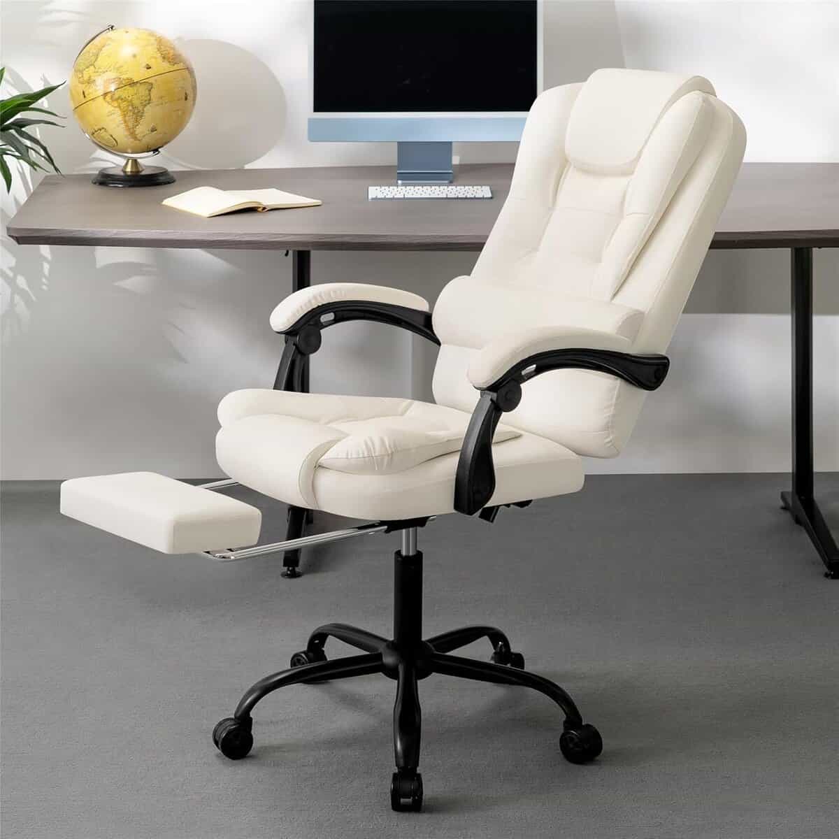 HOFFREE Executive Office Chair with Massage-Black