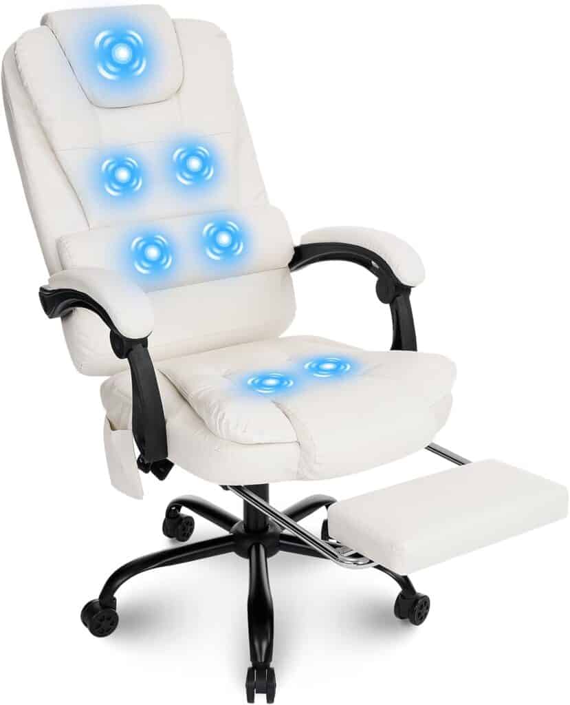 HOFFREE Executive Office Chair with Massage-Black