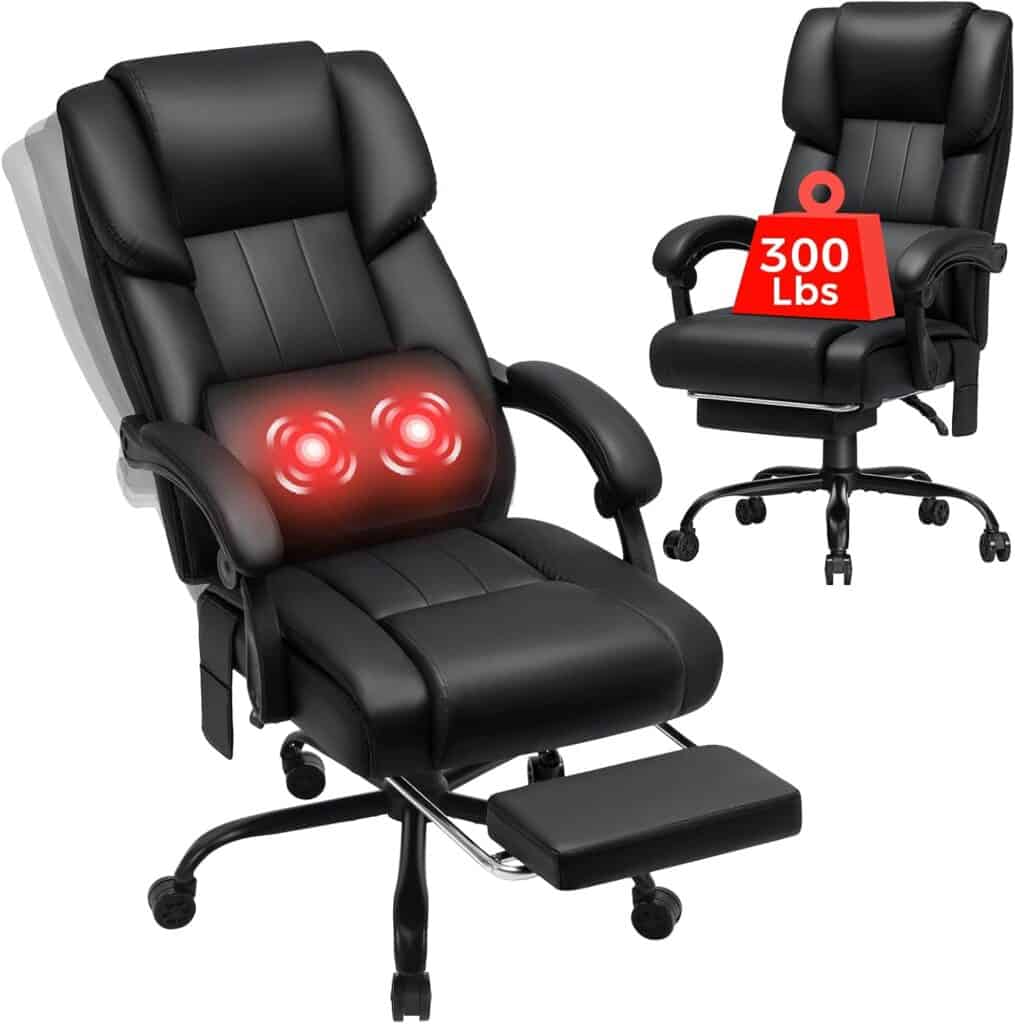 HOFFREE Reclining Office Chair with Massage