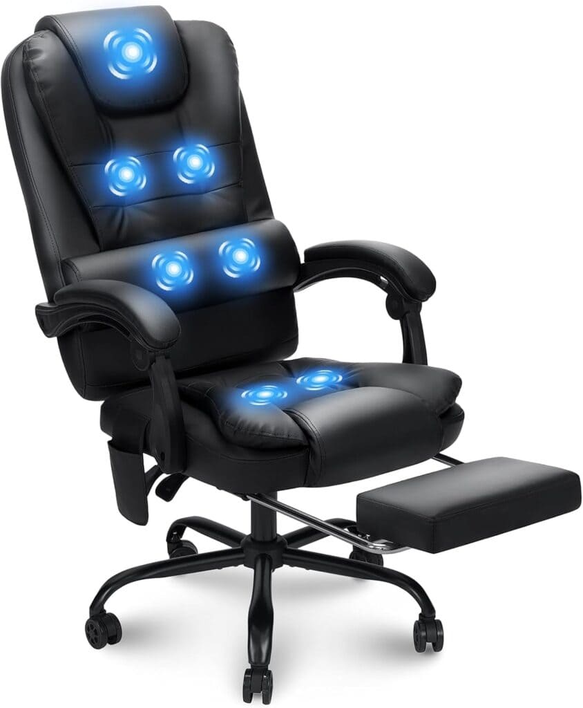Massage Office Chair Reclining Office Chairs with Footrest
