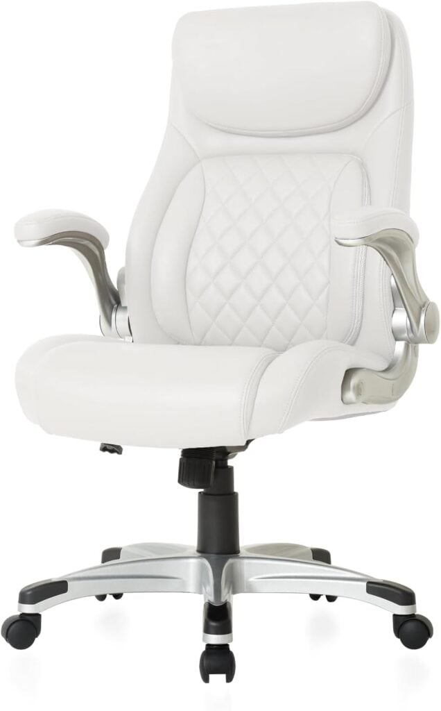 Nouhaus Posture Ergonomic PU Leather Office Chair-White