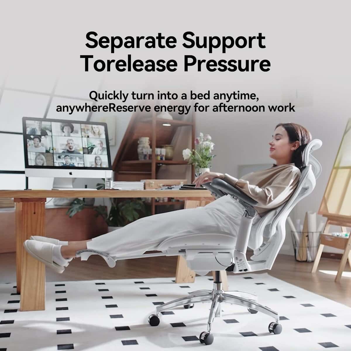 SIHOO Doro C300 Ergonomic Office Chair-Grey