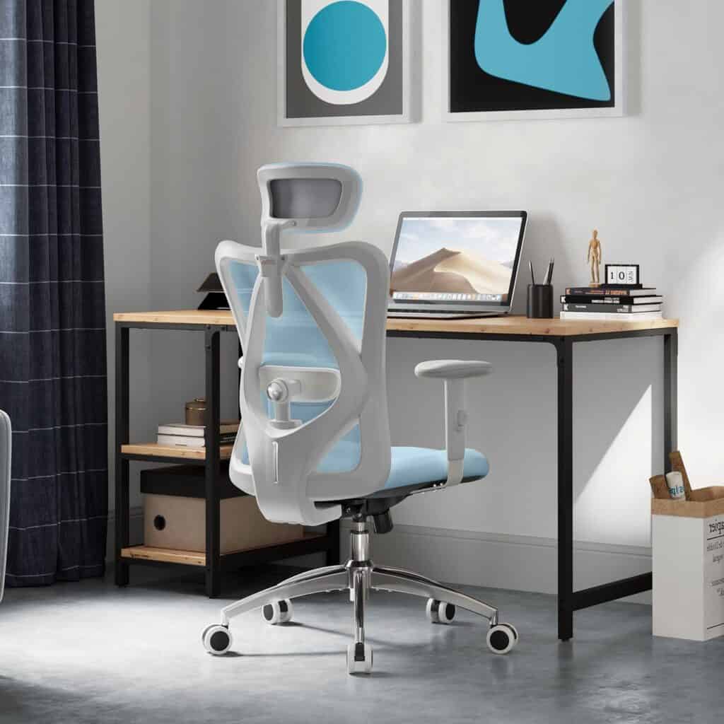 SIHOO M18 Ergonomic Office Chair-Light Blue