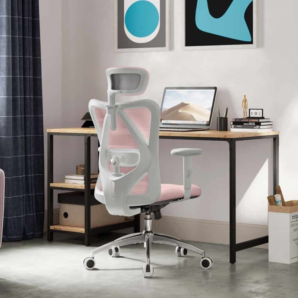SIHOO M18 Ergonomic Office Chair-Light Pink